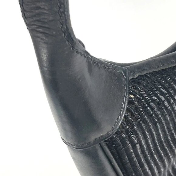 HERMES Trim 31 Trim 31 bag Shoulder Bag straw / Leather Black/SilverHardware - Picture 6 of 15